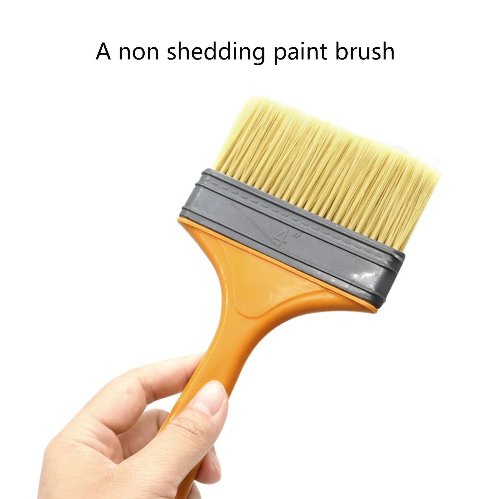 مجموعة فرش طلاء بمقبض بلاستيكي مكونة من 5 قطع - فرش بأحجام مختلفة، مناسبة للرسم والتنظيف وتطبيق الجدار. #5