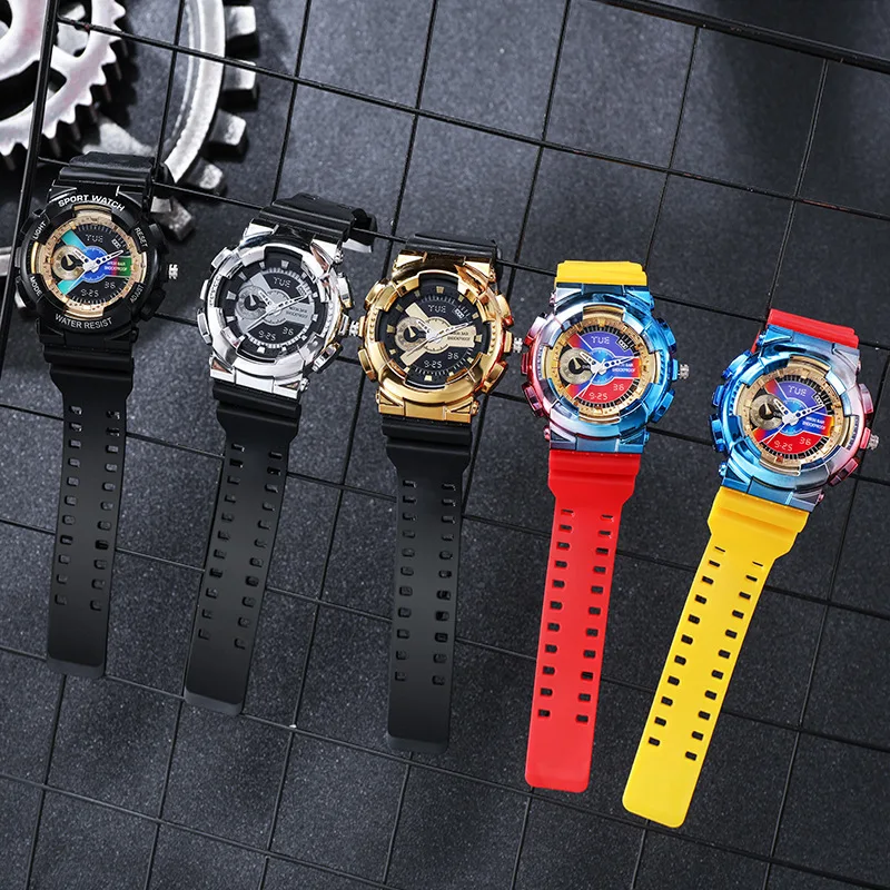 YIKAZE Children Sports Watch for Boys Girls Silicone Strap Kids Quartz Watches Students School Cool Waterproof ristwatch Clocks