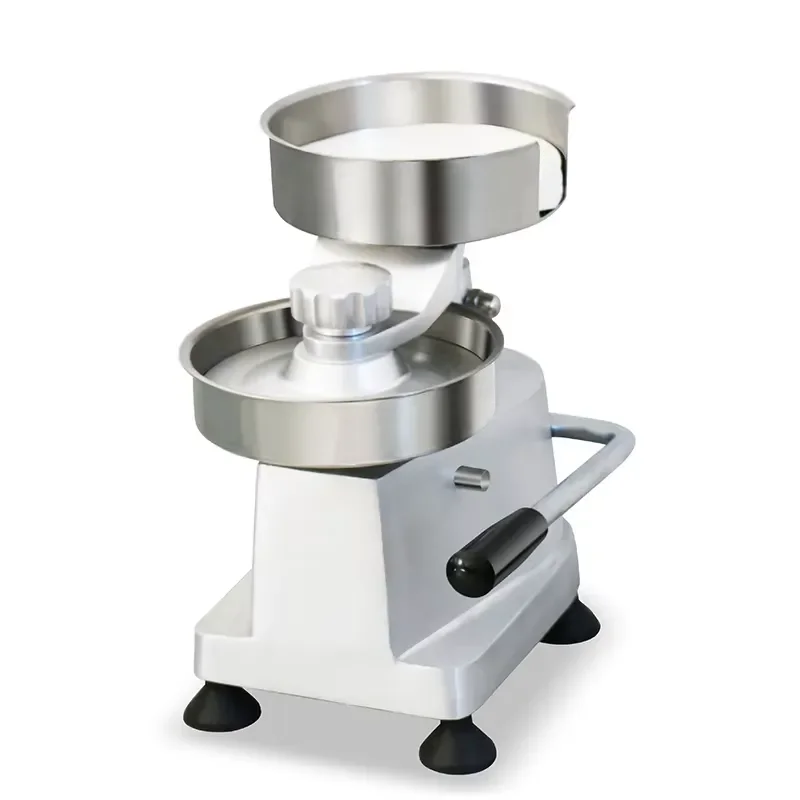 3 in 1 Burger Press Aluminum Alloy Manual Meat Patty Maker with Sausage Stuffer and 1500 Sheets Parchment Paper for BBQ Grill