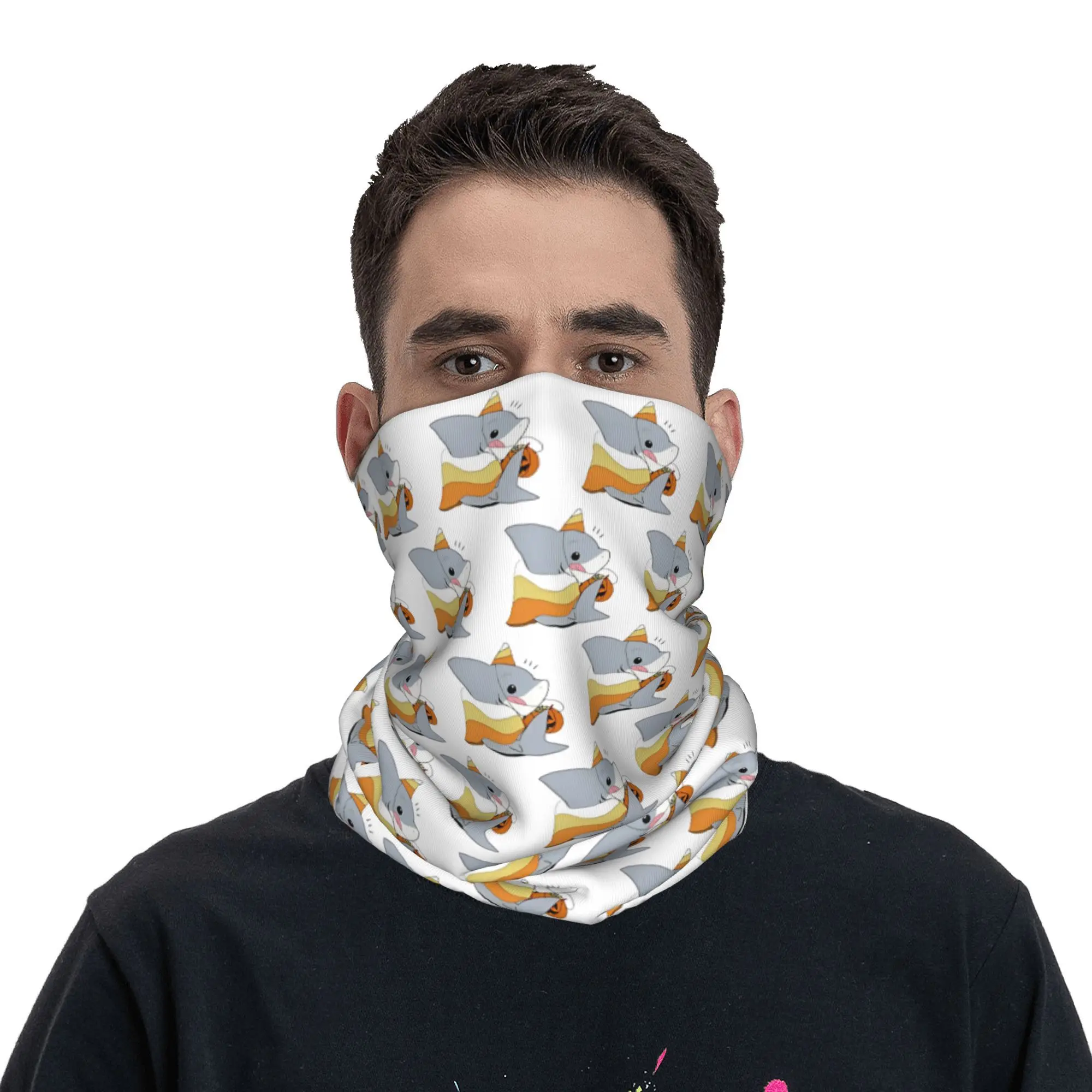 Trick or Treat Jeff Bandana Funda para el cuello Bufanda envolvente estampada Pasamontañas multiusos Pesca Unisex Adulto para todas las estaciones