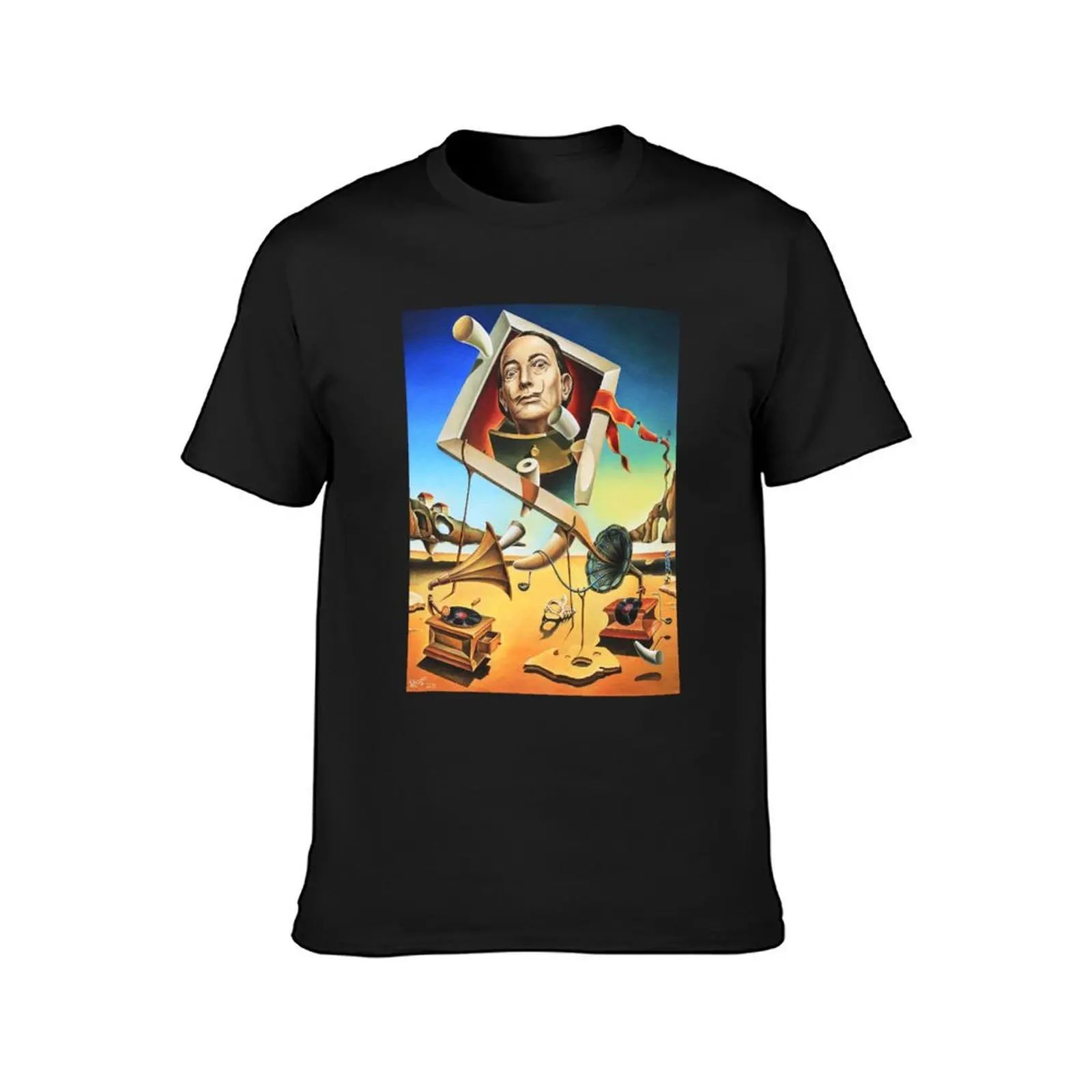 Salvador Dali, 1904-1989, Spain, Salvador Dali Surrealism Art T-Shirt plus size tops blanks mens vintage t shirts