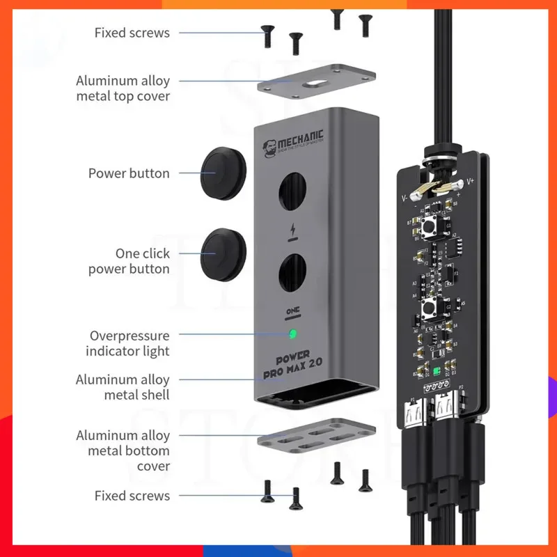 

Механический кабель загрузки питания для IP X-15, полная серия Power Pro Max 2,0, интеллектуальная кнопка, активация активации, мягкая линия