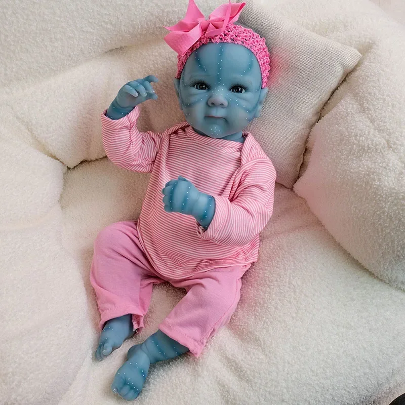 48 cm Bettie Avatar siliconen babypop herboren pasgeboren baby meisjes met de hand gedetailleerd schilderij 3D-huid met zichtbare aderen Mu soi's herboren