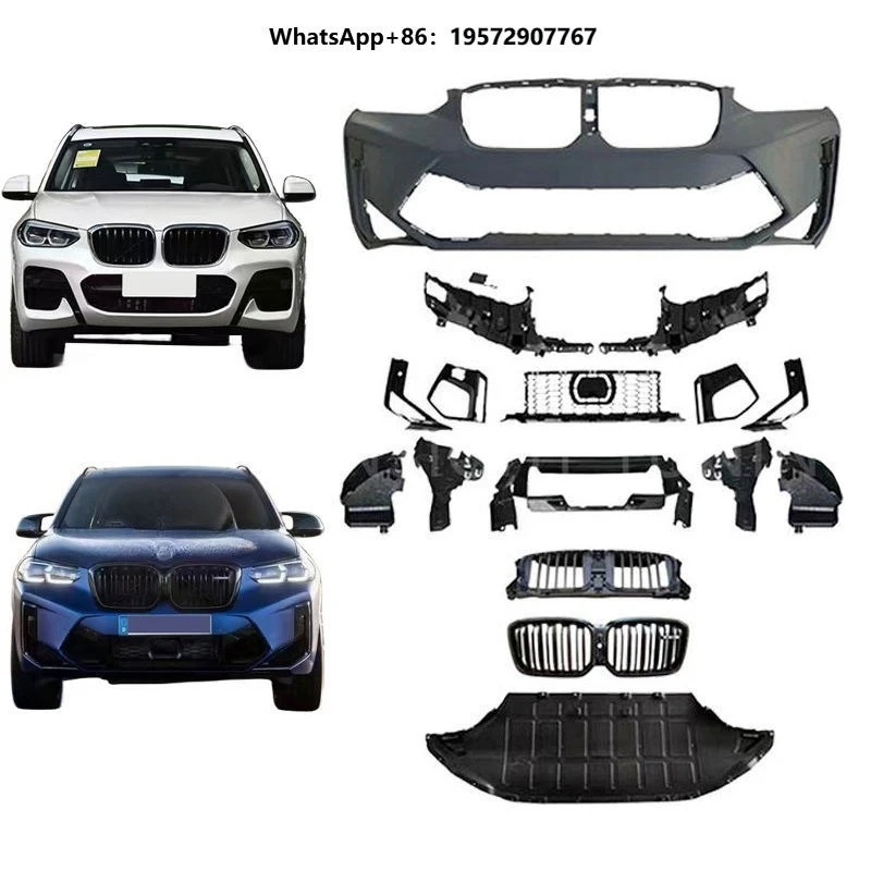 2023 F97 Auto Parts Front Bumper Grill Bodykit for  Ix3 G08 Lci Upgrade to X3M Body Kit