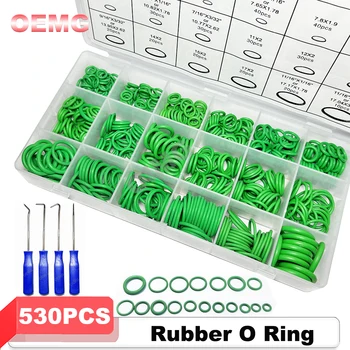 Kit de rondelles de joint torique pour climatisation de voiture, joints d'étanchéité en caoutchouc résistant à la chaleur, outils de réparation automobile, accessoires de voiture, 530/270 pièces