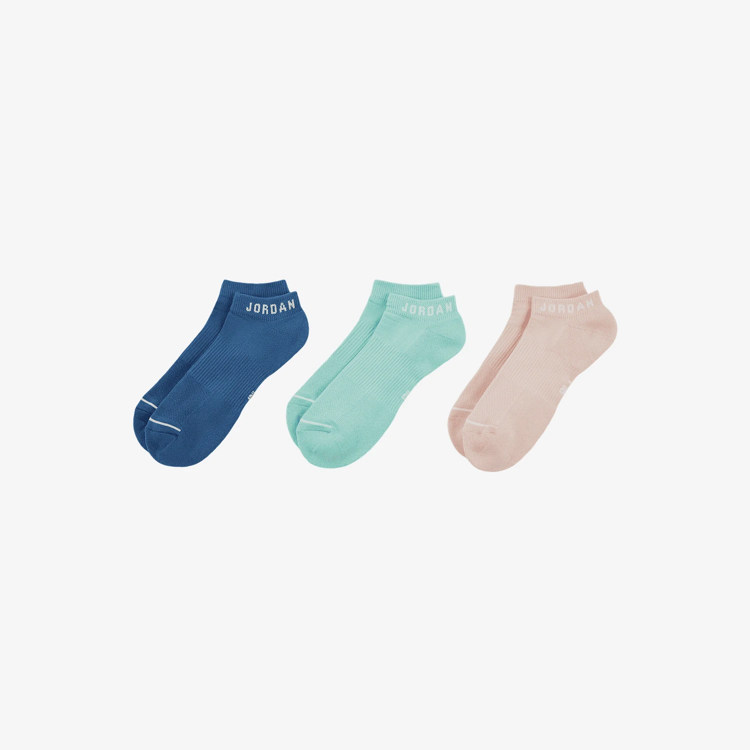 Nike genuine JORDAN men's and women's fashionable breathable sports boat socks three pairs set DX9656-915 view 2
