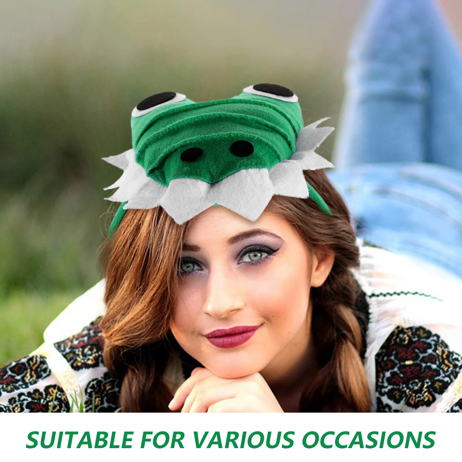 

Hairband Alligator Headwear Cartoon Costume Accessories Party Decor Cloth Hoop Comfortable Durable Practical Hair