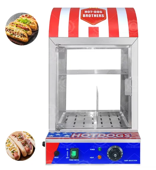 &* PSO New Burger Steamer & Hot Dog Machine With Push Button Control Easy Operate High Quality 110V/220V Compatible 1 Year Warra