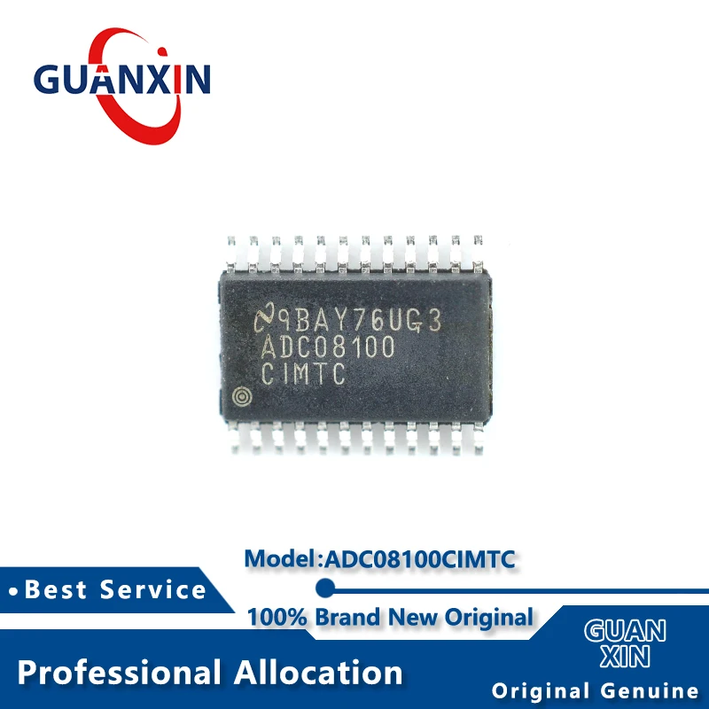 100% New  ADC08100CIMTC ADC08100CIMTCX TSSOP-24 Marking ADC08100