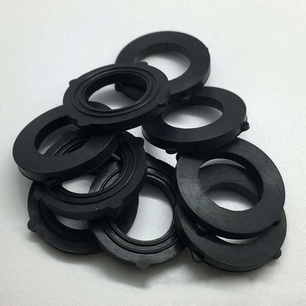

50 PCS Hose Pipe Water Stop Washer Sealing Rings Silicone Gaskets Seals Replace Black