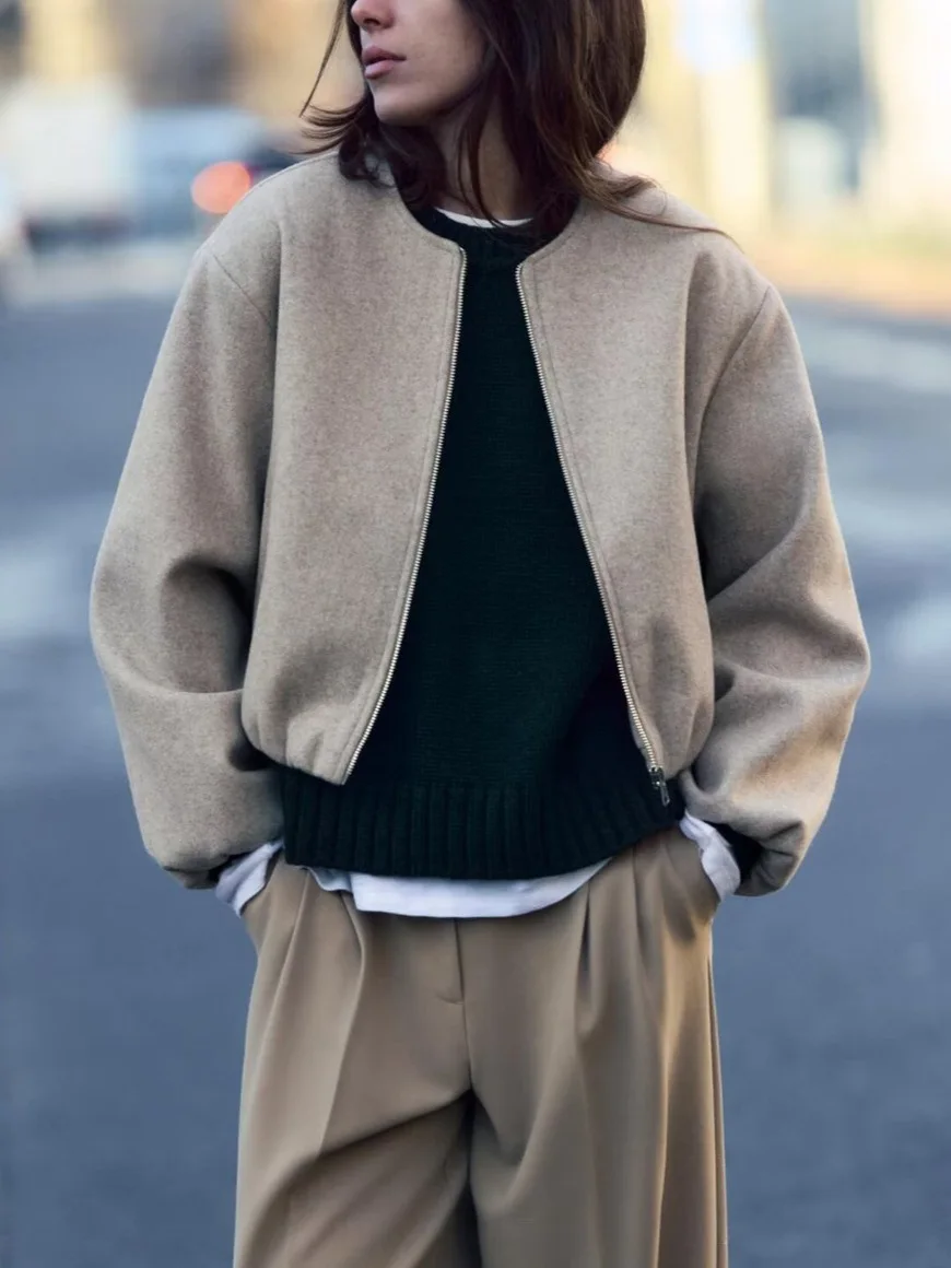 

Bomber Jackets Womens Fall Graffiti Graphic Niche Print Layered Stereoscopic Funky Clubwear Pressed Breathable All-Match