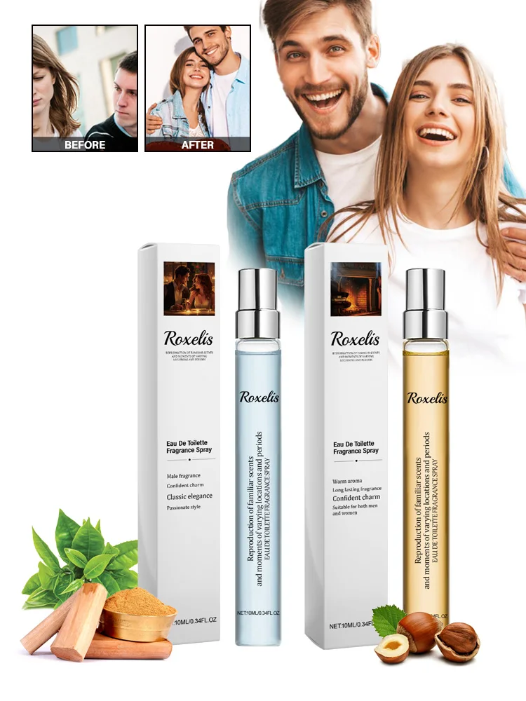 Roxelis Charming Perfume for Men and Women, Lasting Fragrance, Fresh Nature, Dating, Charming Atmosphere, Sandalwood Perfume