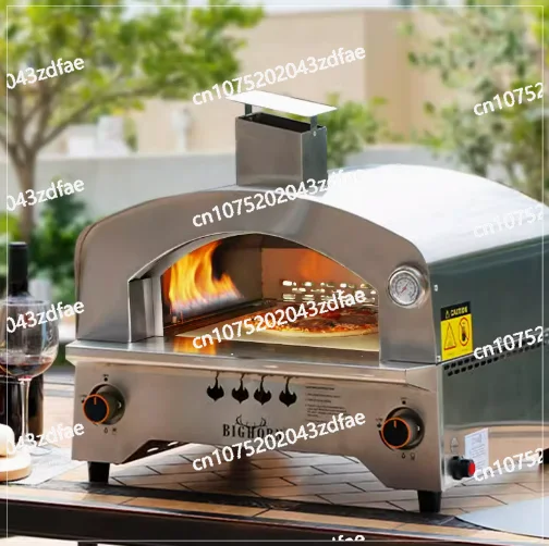 Mimiuo Outdoor Gas Oven With Automatic Rotating Stone - 14 Inch Portable Propane Pizza Ovens For Outside - Professio