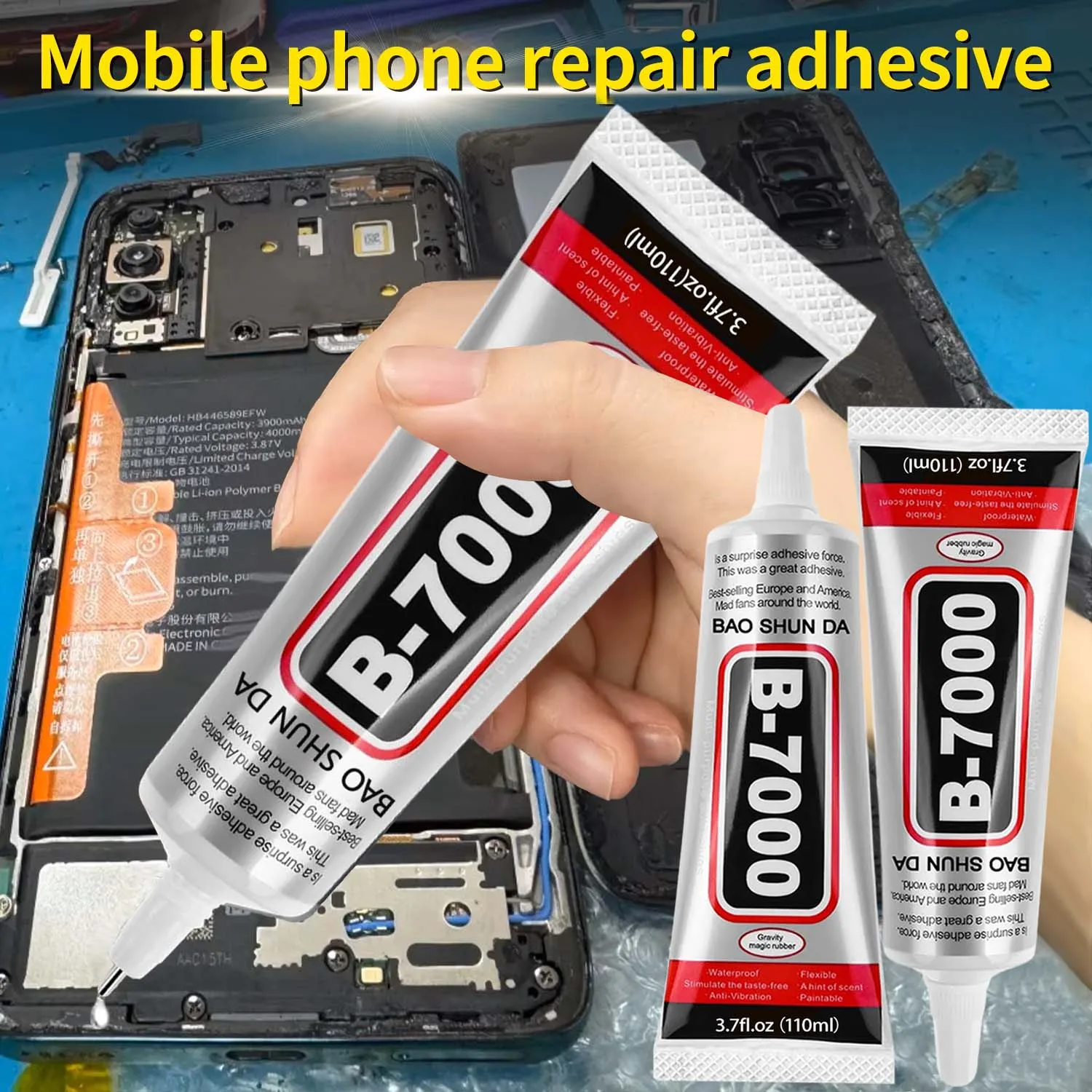 20PCS 15mL/110mL B-7000Transparent Glue, mobile phone repair glue, computer screen glue, Special adhesive for synthetic jewelry.