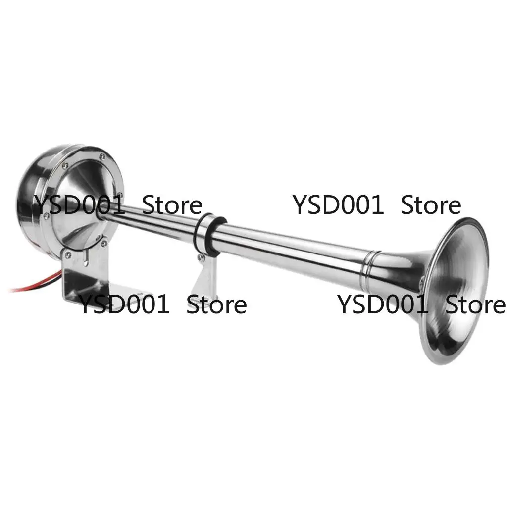 

24V 150DB Stainless Steel Single Trumpet Air Horn - for Ships, Trucks, Trains, Lorries, RV & Trailers - Premium Quality