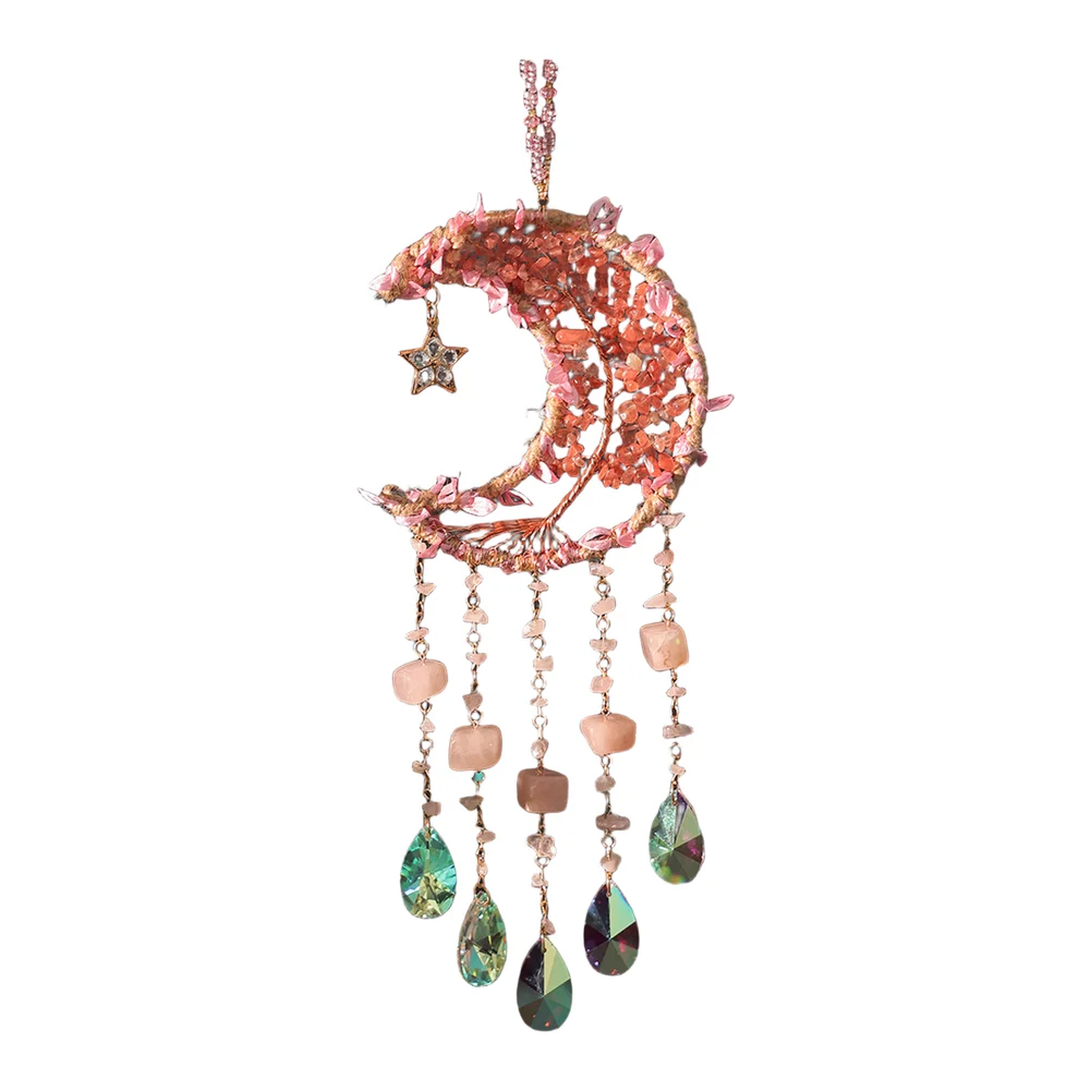 1 Piece Of Sun Catcher Indoor Window Ball Moon Rainbow Wind Chimes Car Hanging Home Holiday Wedding Party Decoration Supplies