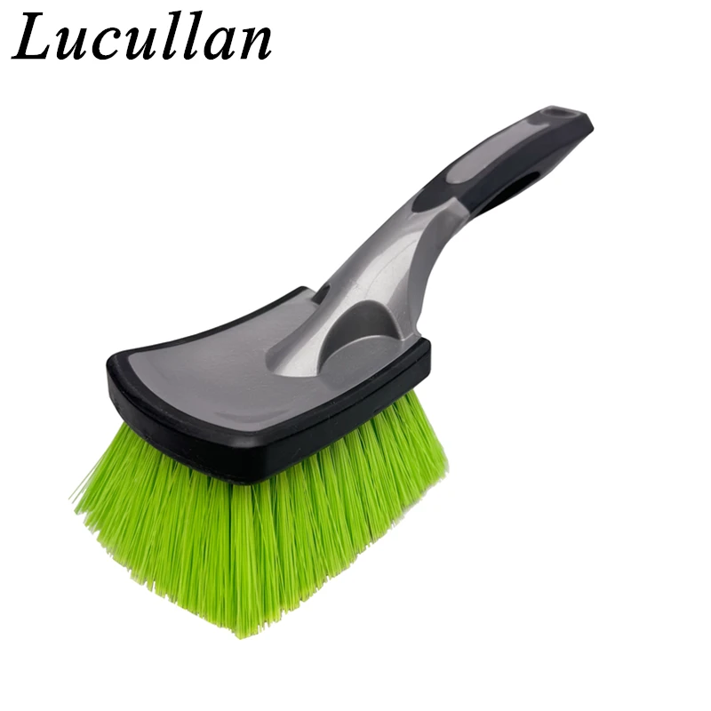 

Lucullan Rubber Handle Tire Cleaning Tools Soft Bristle Car Wheels Rim Fender Detailing Brushes