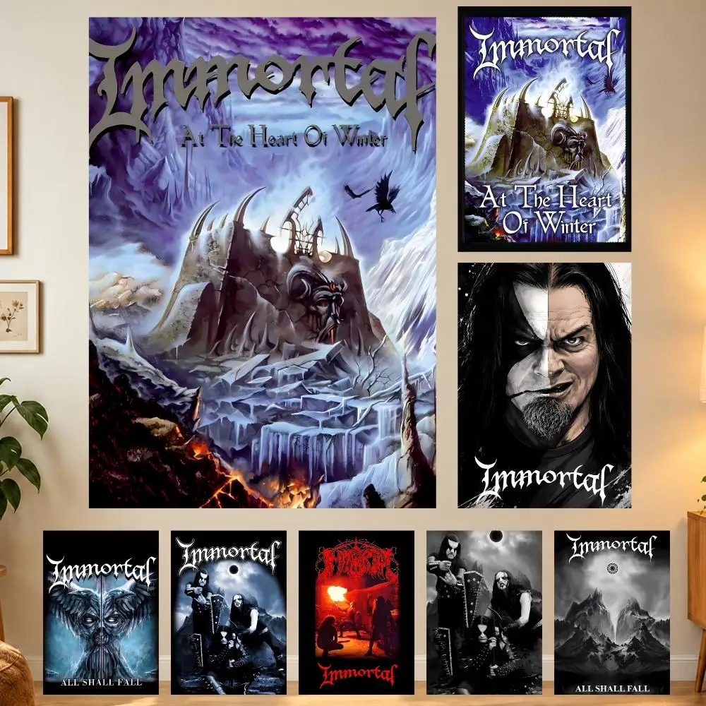 Dark Majestic Music Immortal Poster Home Wall Decor for Living Room Bedroom Office Aesthetic Room