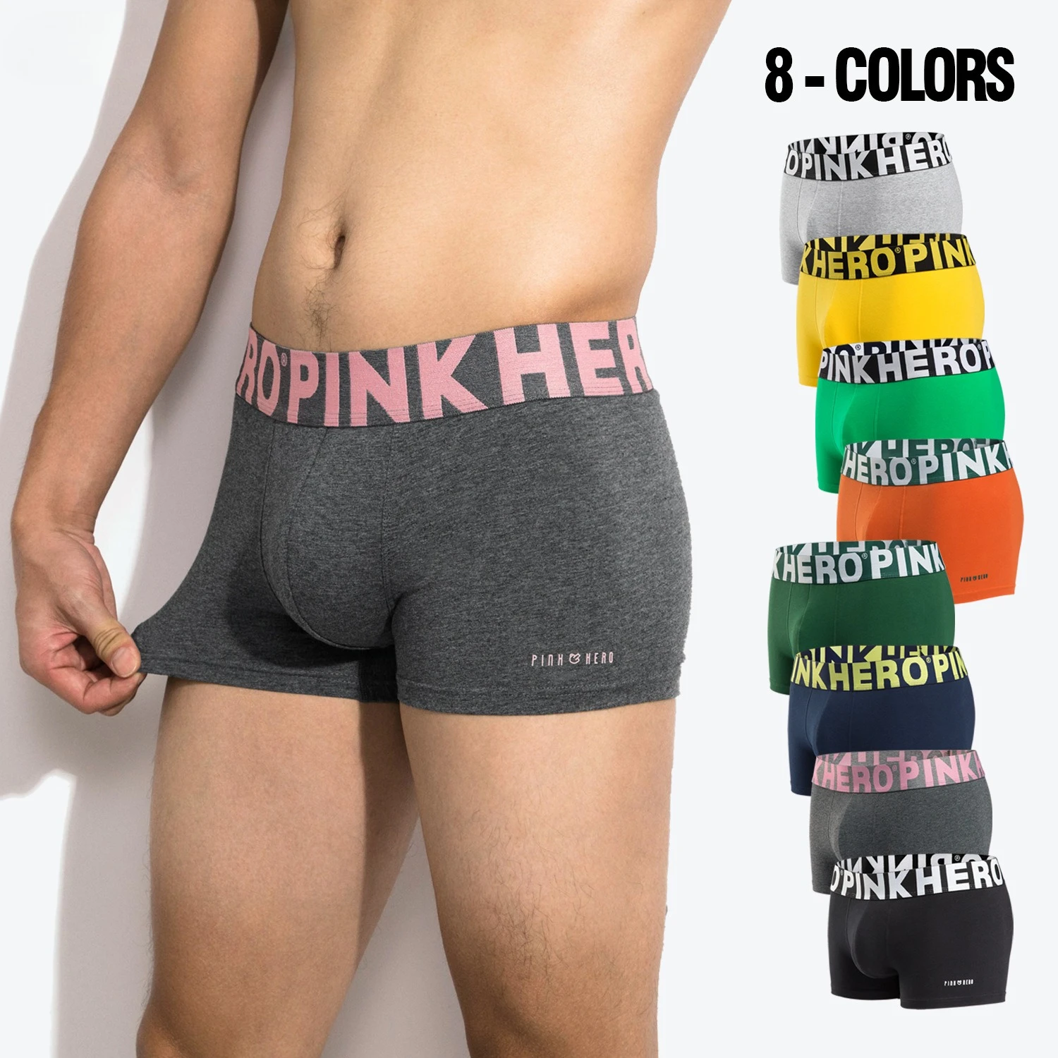 6 قطع القطن ملابس داخلية للرجال سراويل رجل الملاكمين تنفس ومريحة العصرية حجم كبير السراويل الصبي الصغير 8 ألوان #2