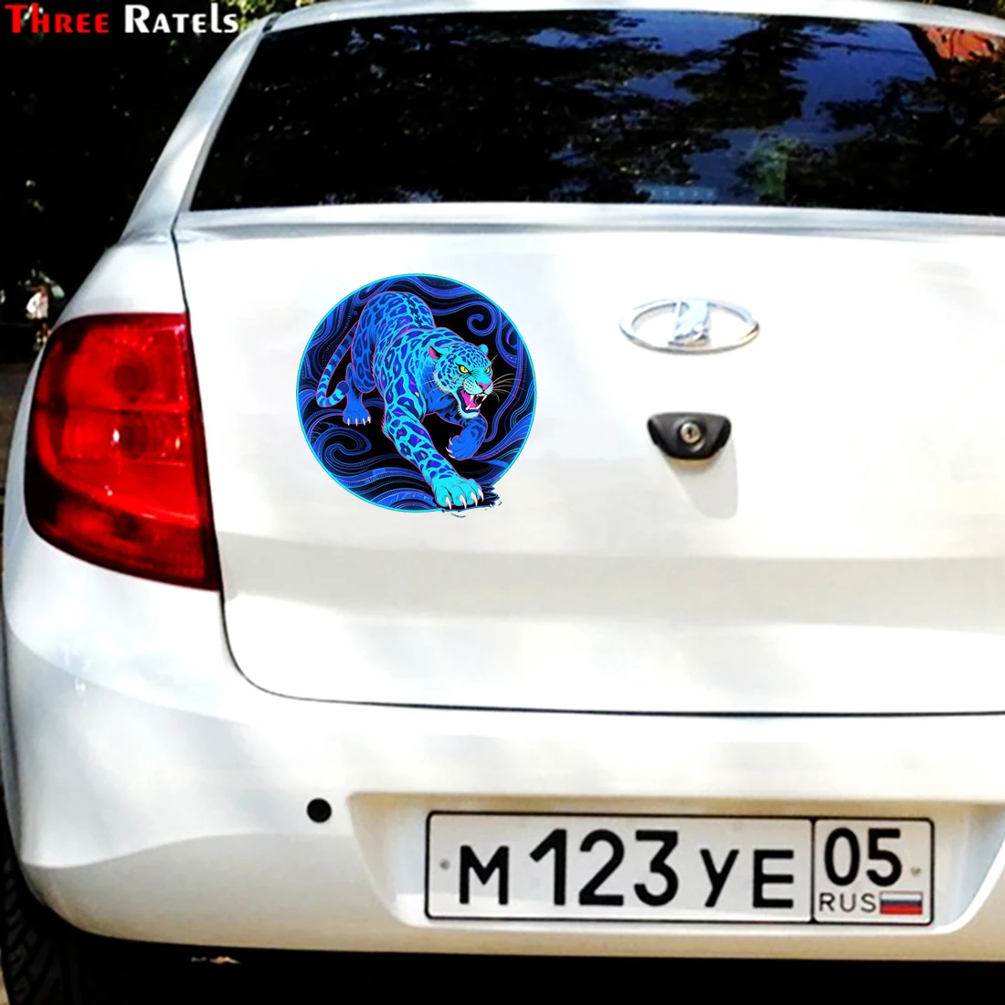 Three Ratels CD30 Fierce Leopard Cartoon Animal Stickers for Home Decoration IPAD decals Personalized Car Stickers