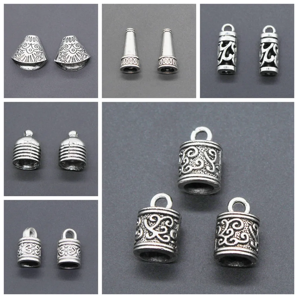 Malzahar Shell Tassel End Caps Bead diy jewelry bracelet charms for jewelry making kit accessories