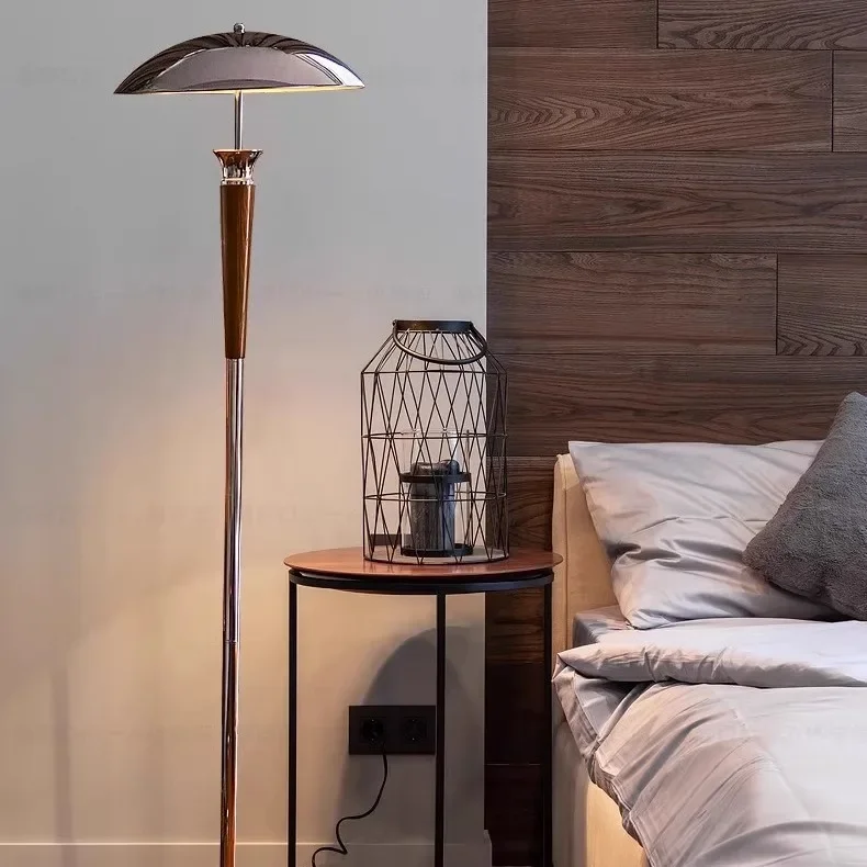 Metal study desk lamp, model room, wabi-sabi wind room, living room entrance, solid wood retro lamps view 3