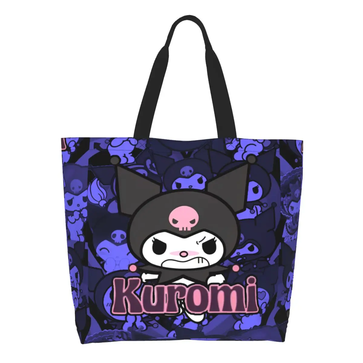 New Arrival Womens Kuromi Shopping Bag Large Capacity Lightweight Handbags