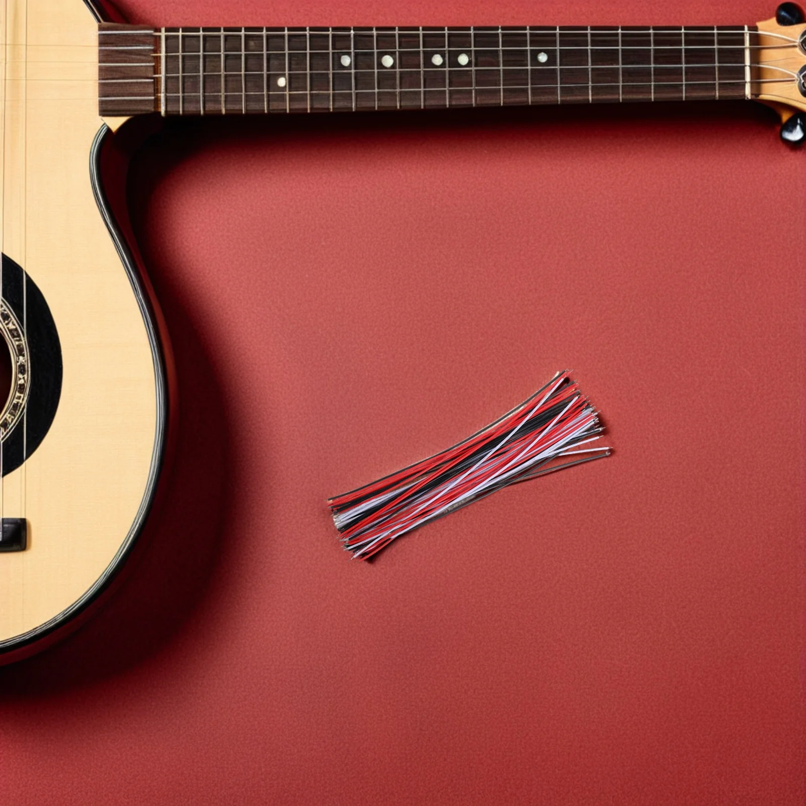 

45Pcs Guitar Pickup Wires 22awg Shielded Cable for Electric Instruments Acoustic Conversion Stage Studio Use Black White Red