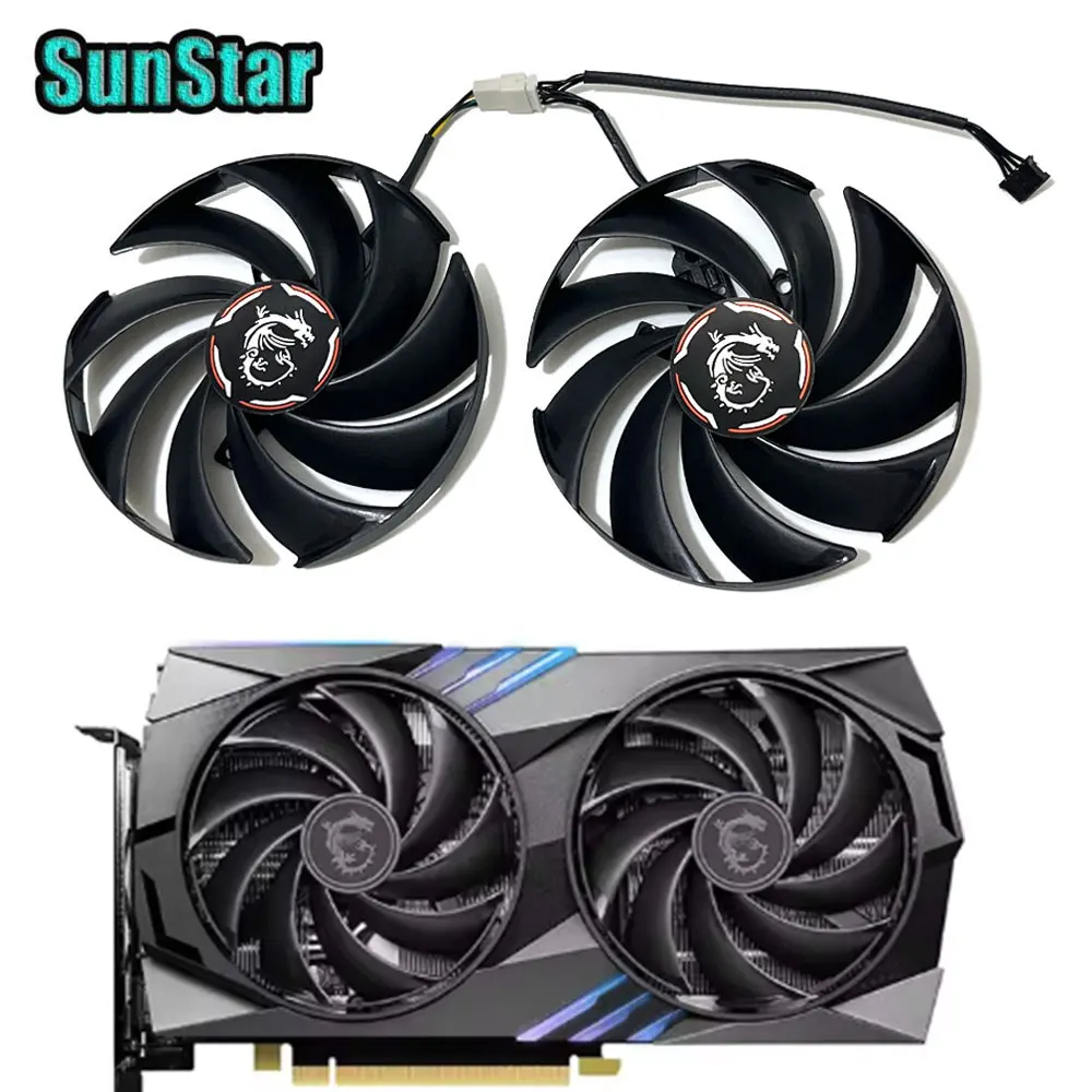 NEW RTX 4060 4060Ti 95MM PLD10010S12HH GPU Cooling Fan For MSI RTX 4060 RTX 4060Ti Gaming X Graphics Card Replacement Cooler Fan