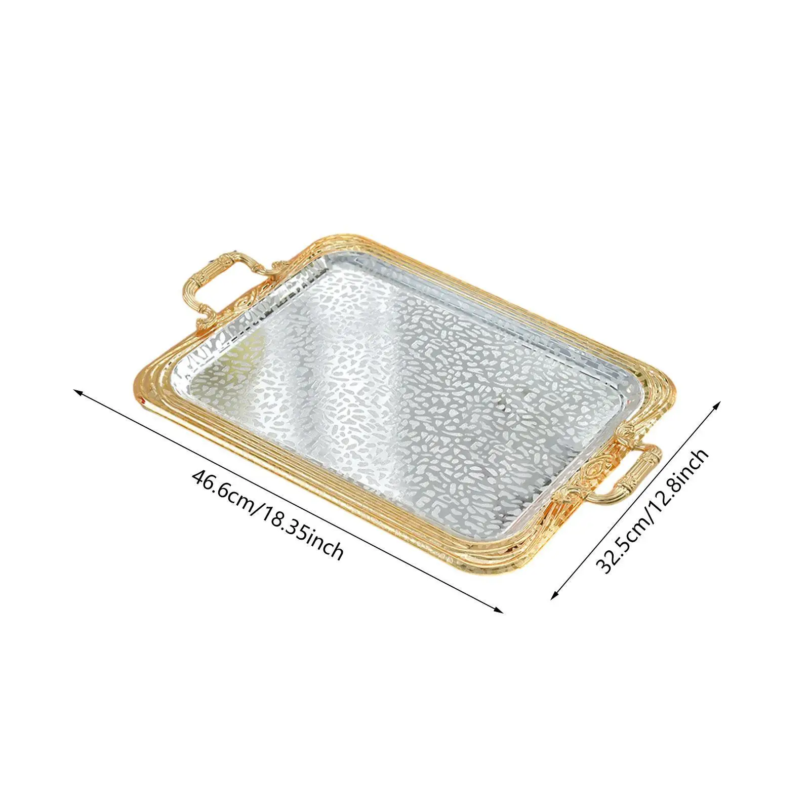 Serving Tray Rectangle Vanity Tray for Dressing Room Toilet Coffee Table