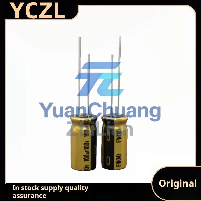 

10PCS Brand new genuine FW 100v100uF golden audio electrolytic capacitor 10*20