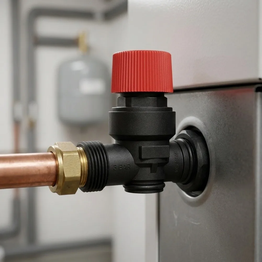 Relief Valve for Buderus For Sieger GB172 14-24 GB182 ErP Compact Boilers to Support Safe Heating System Function