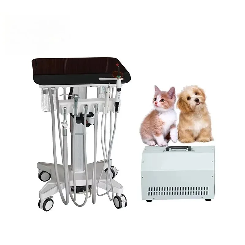 

2026 Medical Mobile Veterinary Dental Unit Portable Dental Unit with Air Compressor for Commercial Equipment and Animal Care