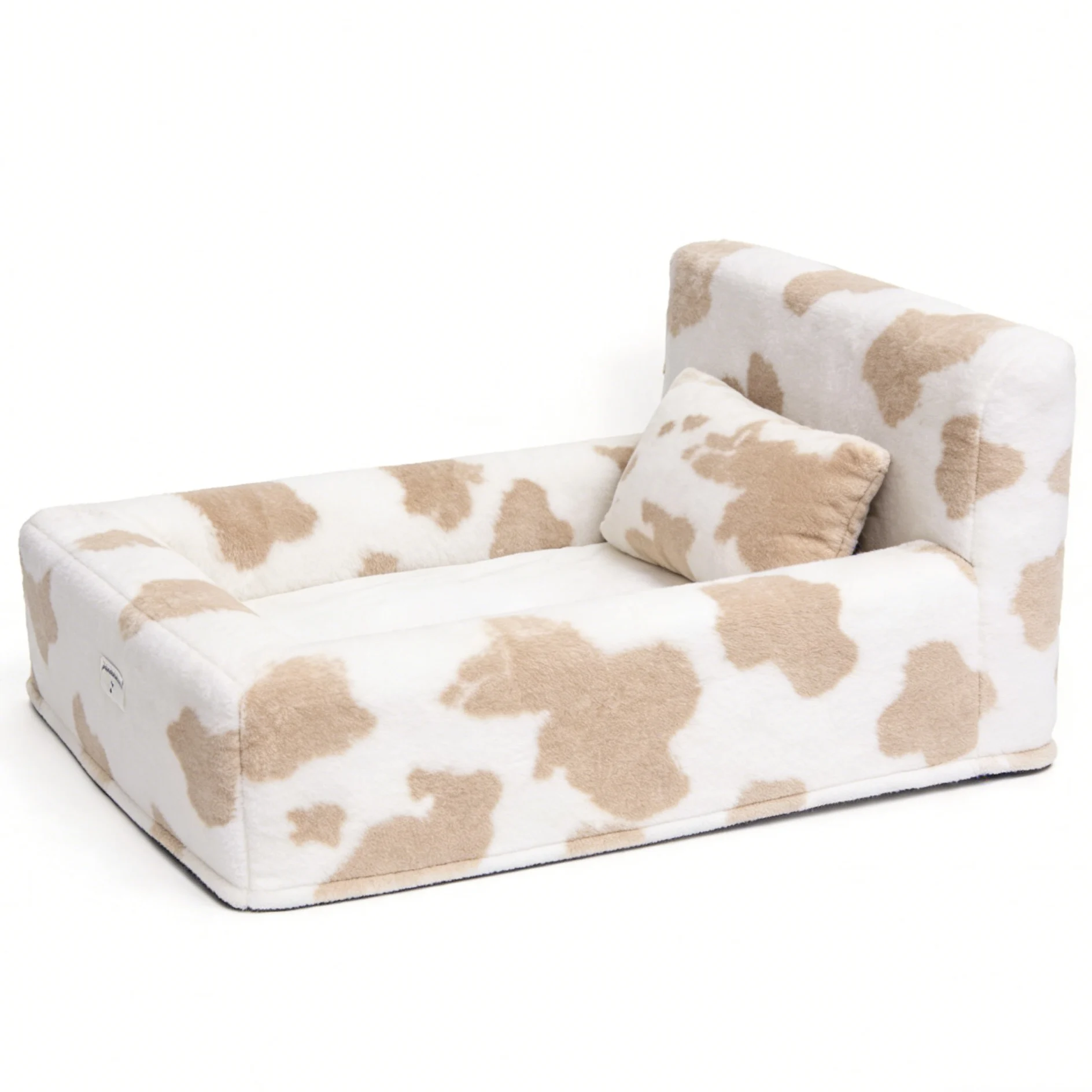 

Yangyangpet Cow Flannel Fabric Rectangle Calming Foam Waterproof Dog Bed