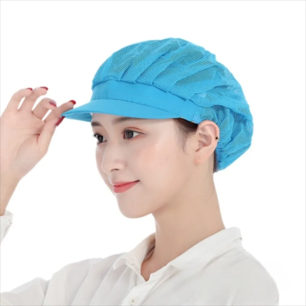 Hygienic Design Chef Hat Smoke-Proof Oil-Resistant Kitchen Work Hat Dustproof Feature Hairfall Prevention Smoke-proof Dust Cap