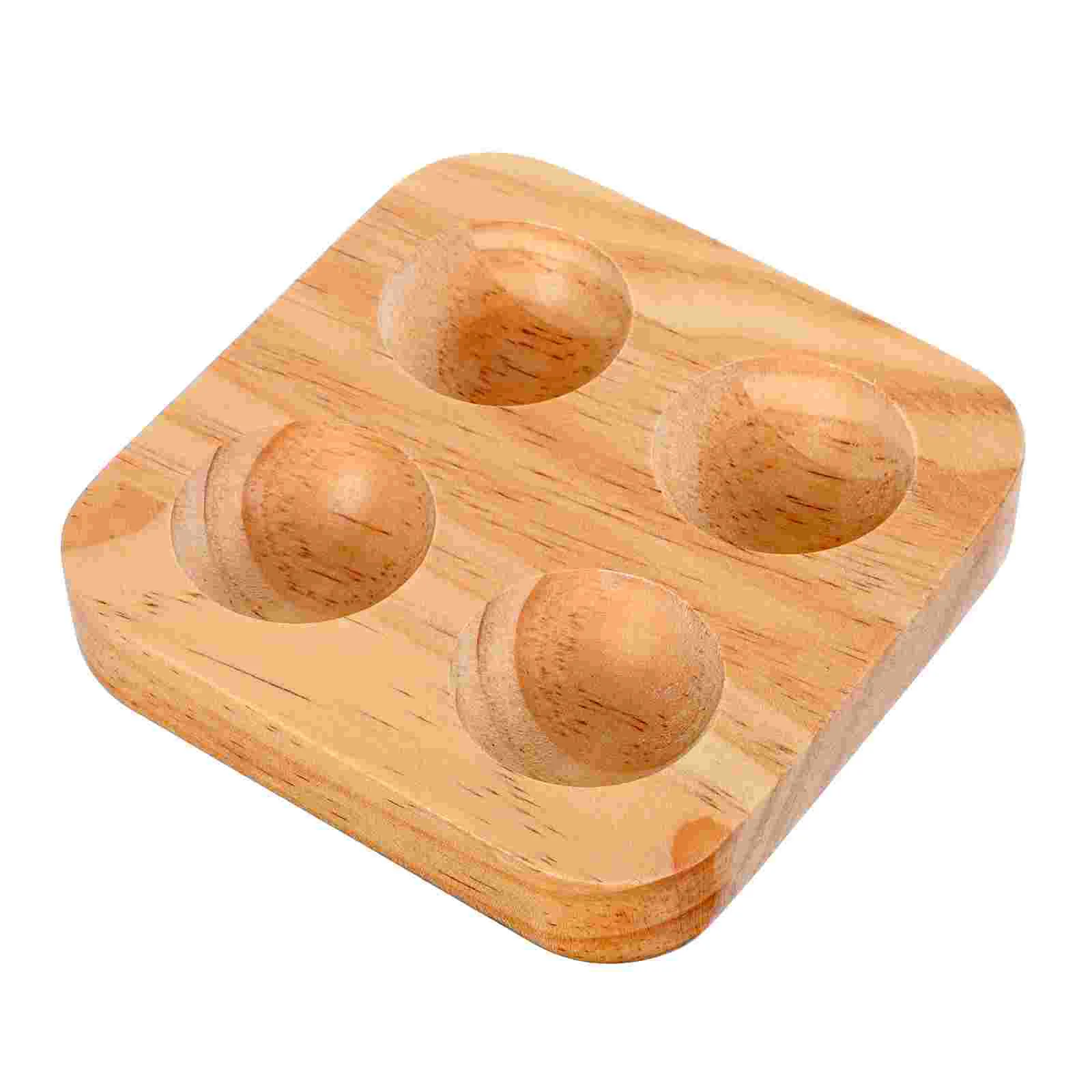 Wooden Egg Tray Holding Container Mini Fridges Household Storage Holder Protective Beater Safe Cup