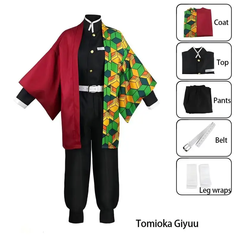 Costume de Cosplay de Dessin Animé Japonais Nezuko, Kimono Tanjirou ShISA Bu, Tenues de Carnaval d'Halloween, pour Homme et Femme