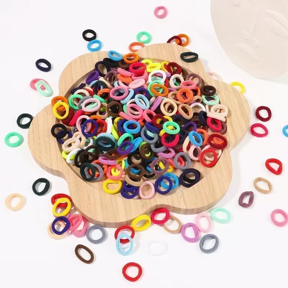 20/50/100Pcs Elastic HairBands Girls Hair Accessories Mini Colorful Nylon Headband Kids Ponytail Holder Scrunchie Ornaments Gift