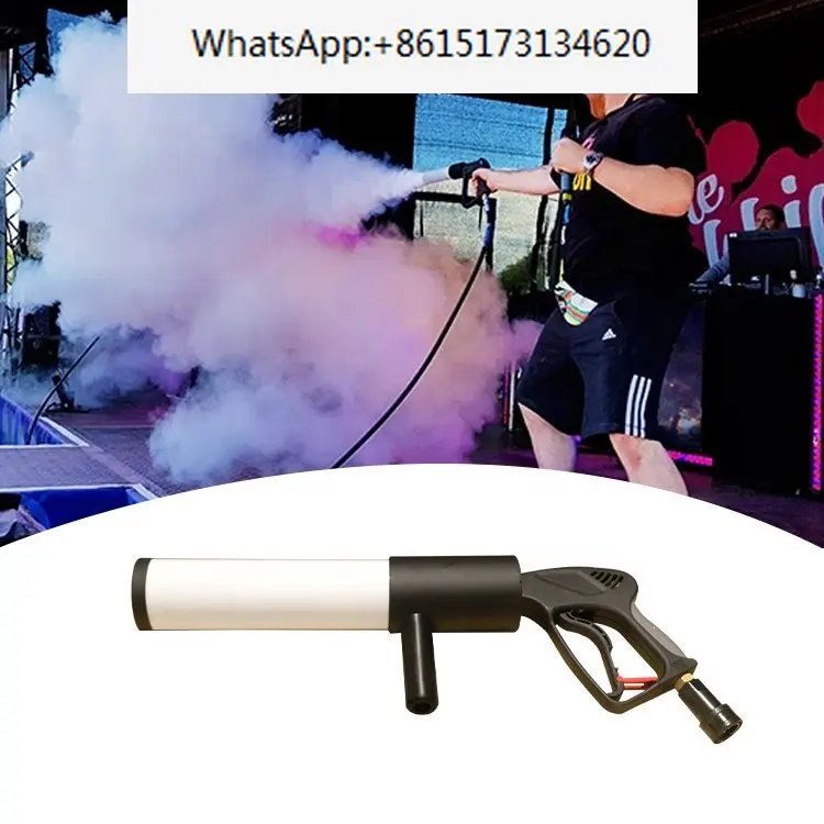 Disco dj stage effects gun confetti machine co2 jet smoke gun with lights