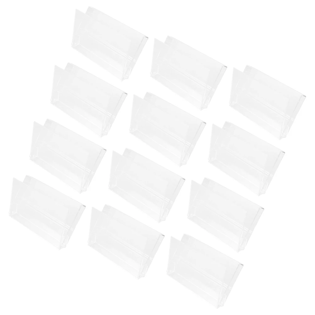 

12 Pcs Cassette Tape Storage Box Clear Boutique Plastic Case Organizer Music Audio Holder Compact Portable CD Pack