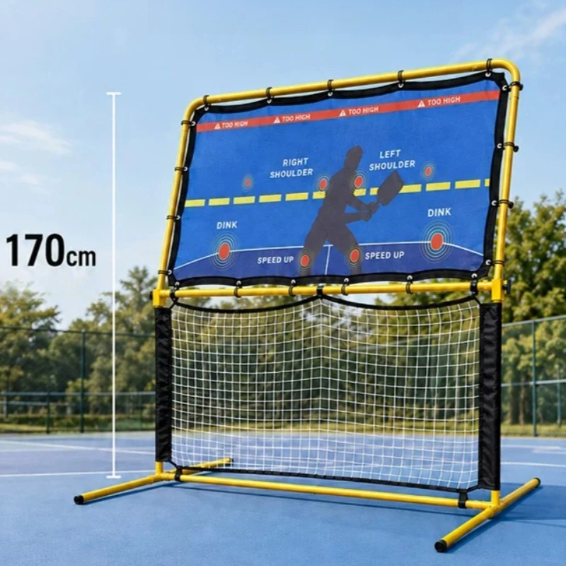 Foldable Pickleball Rebound Training Net 2-in-1 Pickleball Practice Nets Multifunctional Pickleballs Net Portable Sports Parts