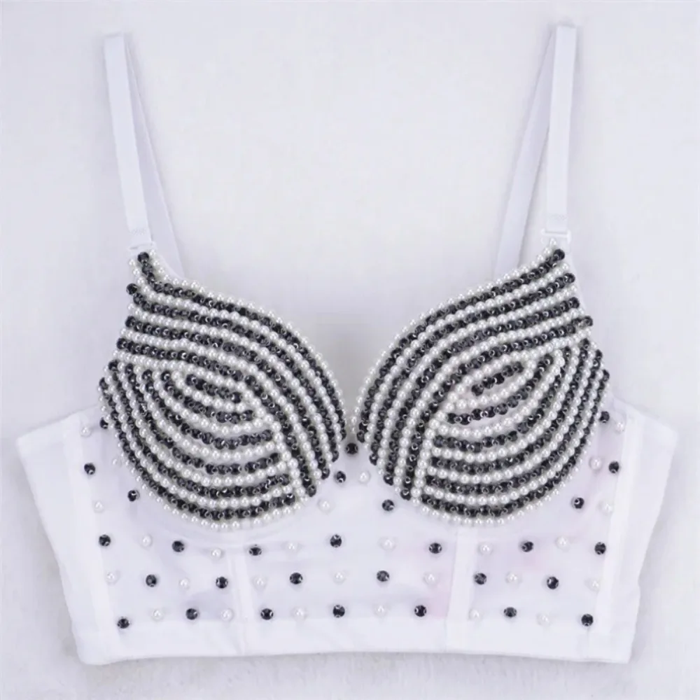 

Y2k Top Shirts for Women Clothing Corset Sexy Tank Tops Bra Bling Diamond Rhinestone Fashion Clothes Hotsweet Party Night Club