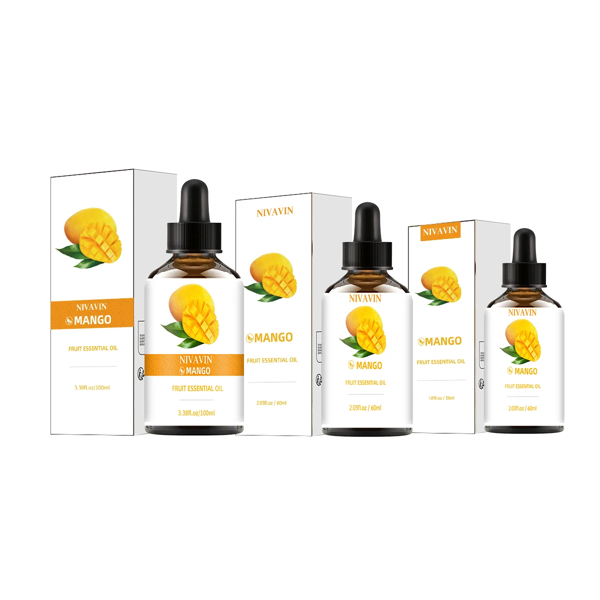 NIVAVIN 30ml/60ml/100ml Mango Essential Oil, naturally extracted from plants, with a rich fruity aroma that freshens the air.