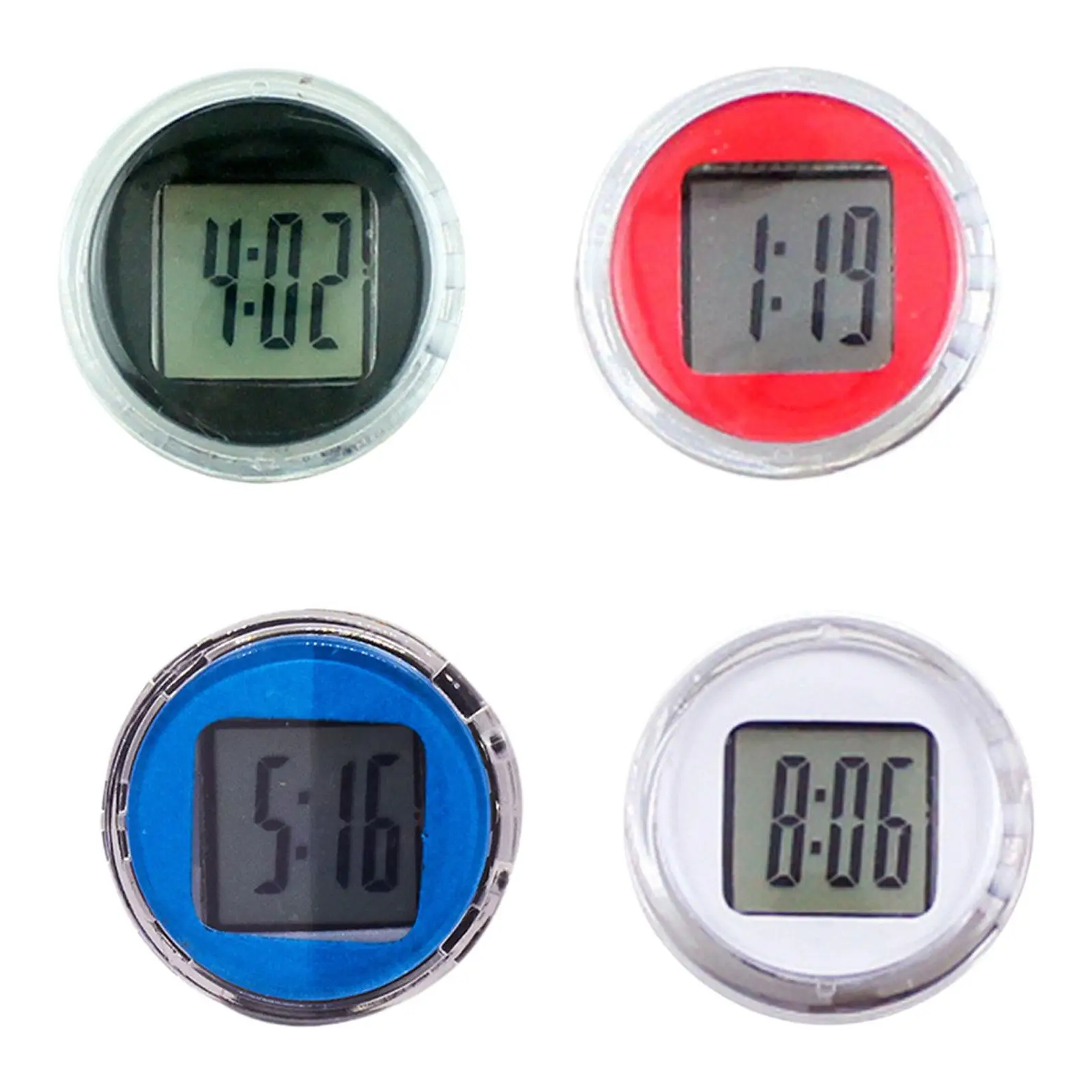 

Motorcycle Clock Automotive Miniature Digital Display Mini Decor Clock Auto Electronic Timepiece