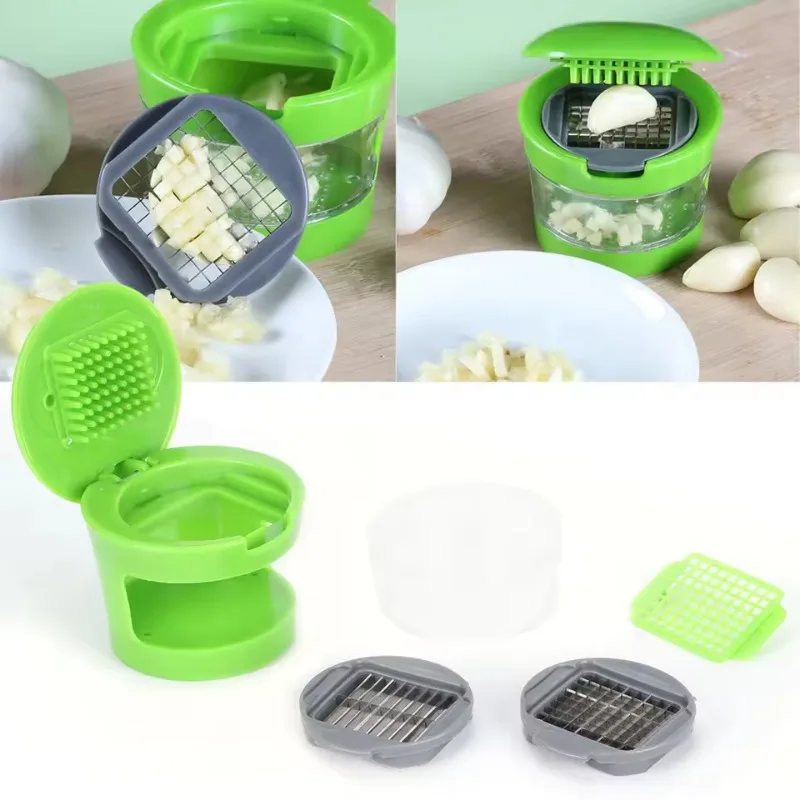Multi Functional Hand Pressed Garlic Press Crusher Chopper Kitchen Small Tool Accessories