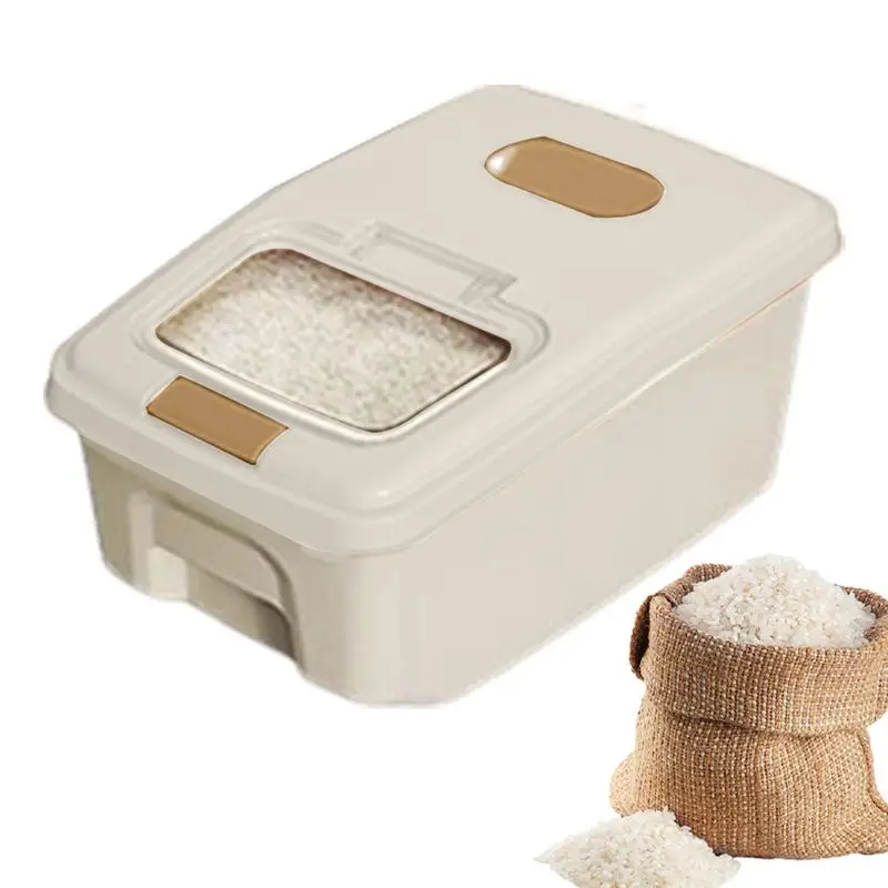 

Airtight Rice Container Multifunctional Grain Sealed Jar Kitchen Container Large Capacity Sealed Food Containers For Home