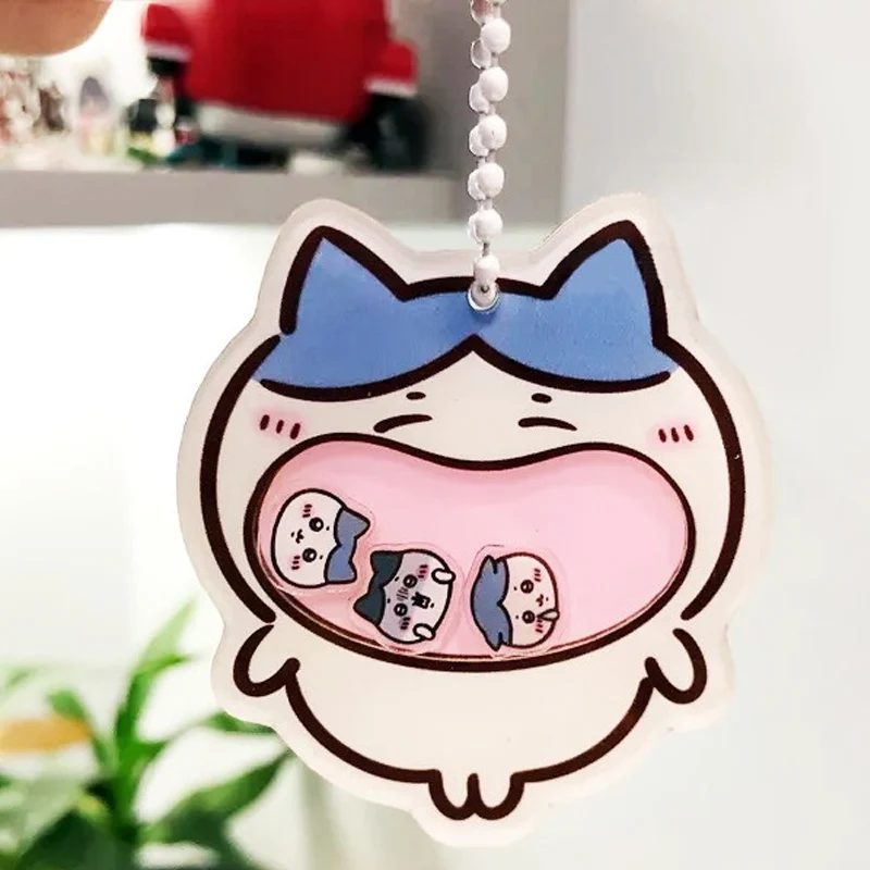 Cartoon jiyi Shaker Pendant Keychain Acrylic Usagi Hachiware Shaker Fun Bag Pendant Decoration Friend Gift