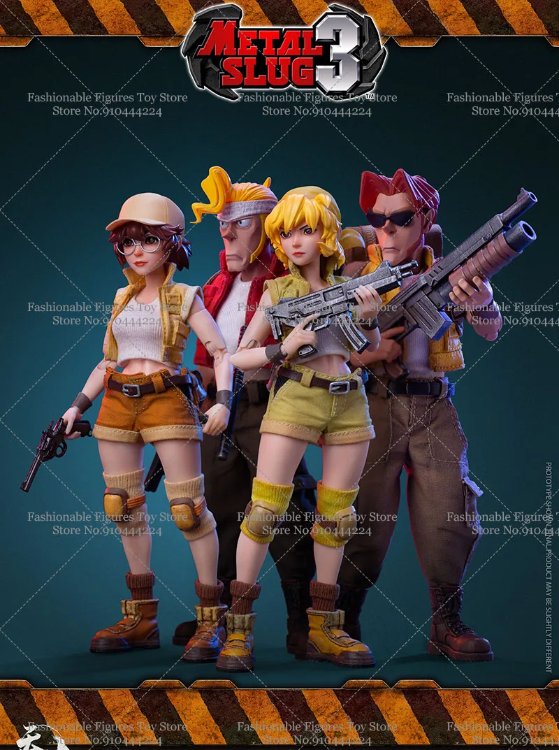 TUNSHI Studio 1/12 Schaal Collectible Figuur Metal Slug Girls Fio Eri Model 6 ''Volledige Set Vrouwen Action Figure Soldaat Lichaam poppen