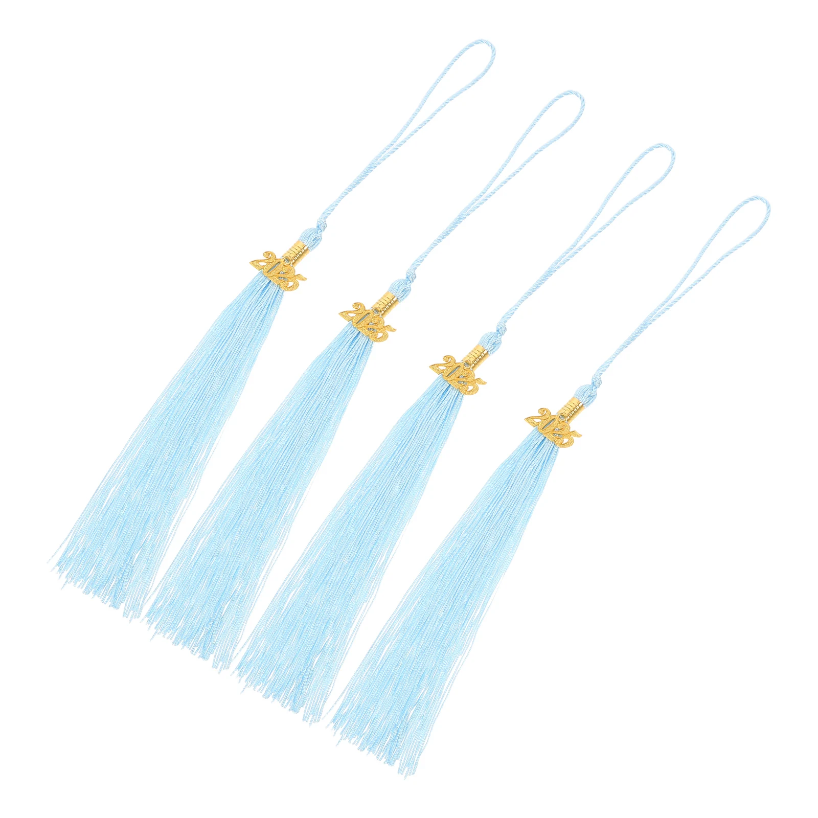 

4 Pcs Tassels Grad Tassel Zinc Alloy Charms Longlasting Polyester Material Doctoral Cap Tassels DIY Craft Project Accessories