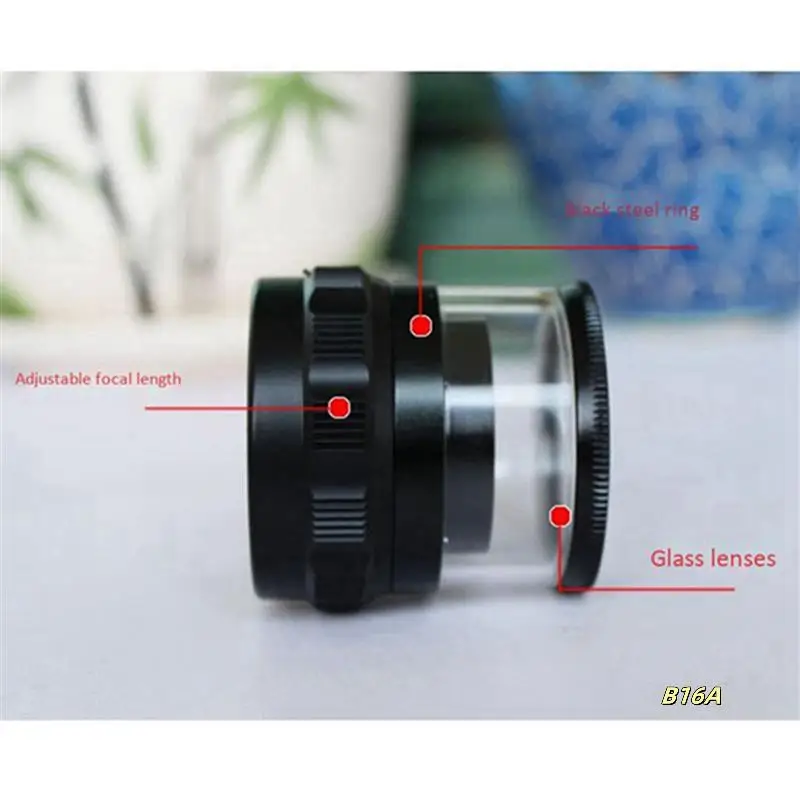 

8Pcs 10X Stand Measuring Magnifier Scale Loupe Magnifying Glass 10X With Scaled Magnifier